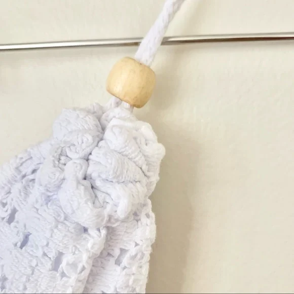 | crochet backless tie halter beach summer cover up dress | - Picture 5 of 10